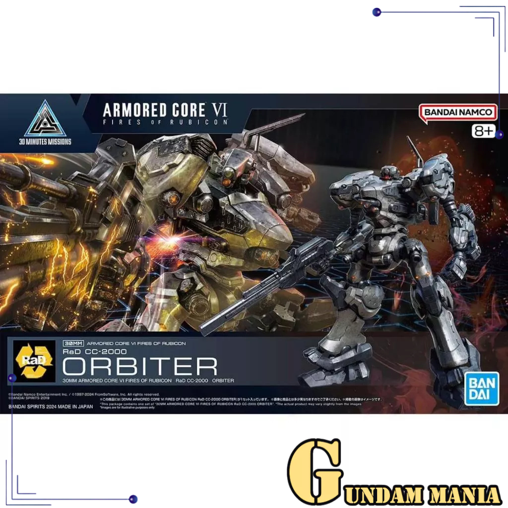 Bandai 30MM Armored Core VI Fires of Rubicon RaD CC-2000 Orbiter