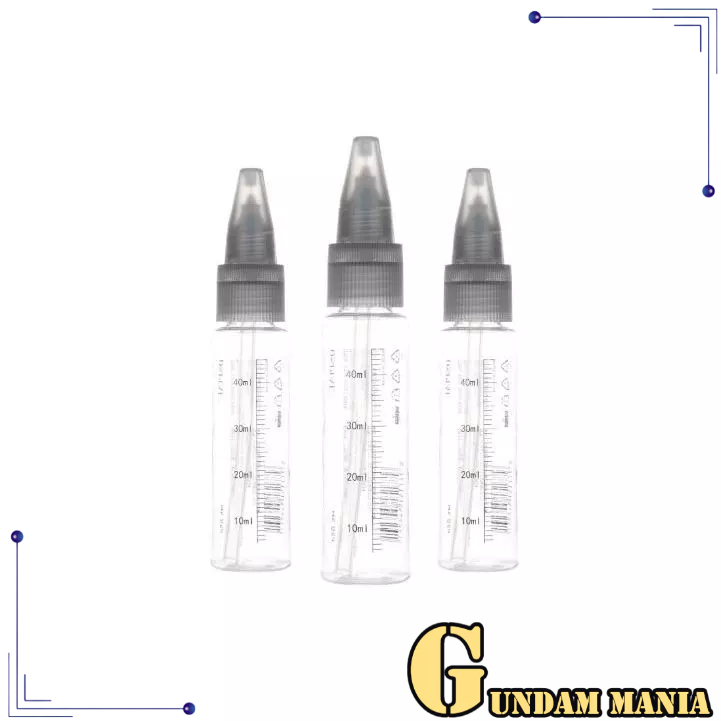 Dspiae Spray Needle ขวดผสมสี 50 มล. สําหรับแอร์บรัชที่ล้างฟรี