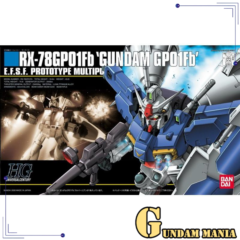 (HGUC)Bandai RX-78GP01FB Gundam GP01FB