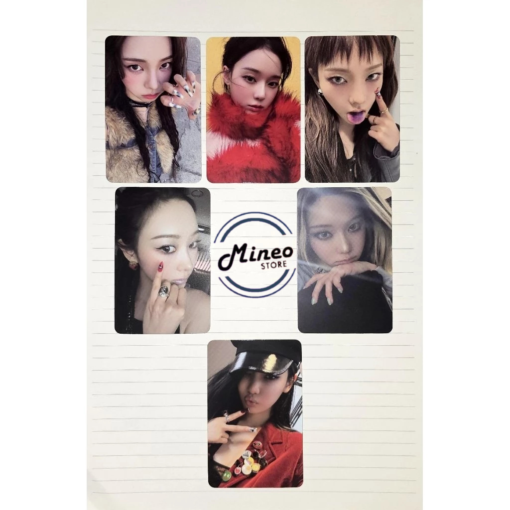 การ์ดรูปถ่ายอย่างเป็นทางการของ AESPA Rich Man | Everline / Ktown4u / Makestar POB | Kpop Photocard