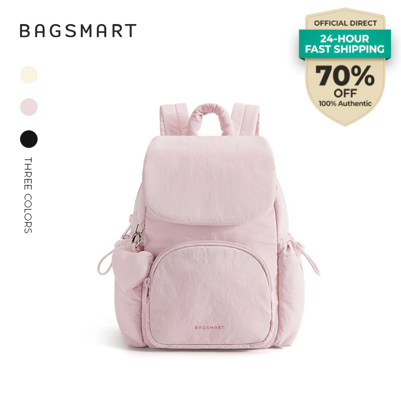 BAGSMART กระเป๋าเป้สะพายหลังขนาดเล็กผู้หญิงน้ําหนักเบากระเป๋าเป้สะพายหลัง Casual Daypack School Book
