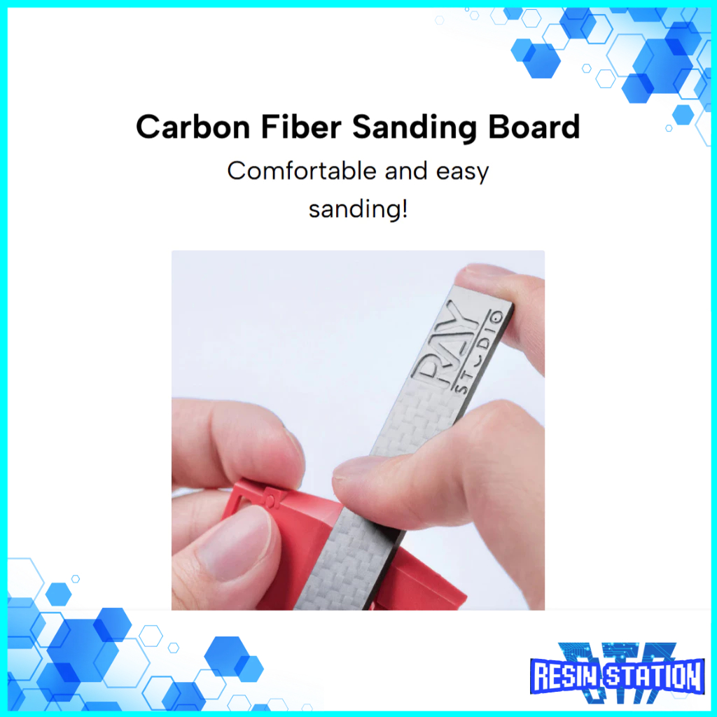 [Ray Studio] กระดานทรายคาร์บอนไฟเบอร์สําหรับเครื่องมือดัดแปลงชุดโมเดลพลาสติกกันพลา
