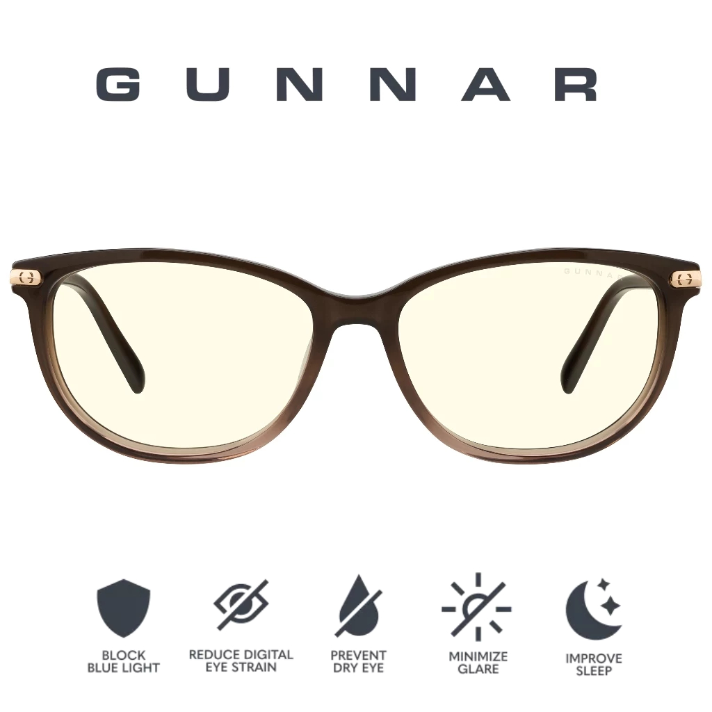 GUNNAR Ingrid Anti Blue Light แว่นตาประสิทธิภาพคอมพิวเตอร์และแว่นตาสําหรับเล่นเกม