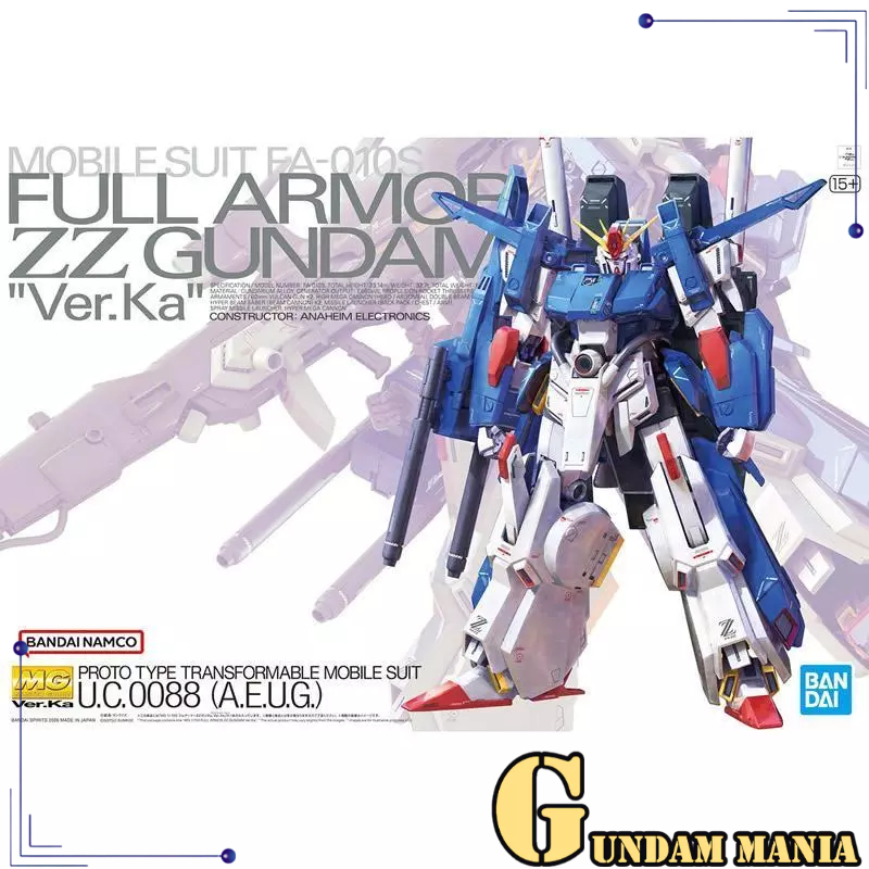 (MG)Bandai Full Armor ZZ Gundam Ver. Ka