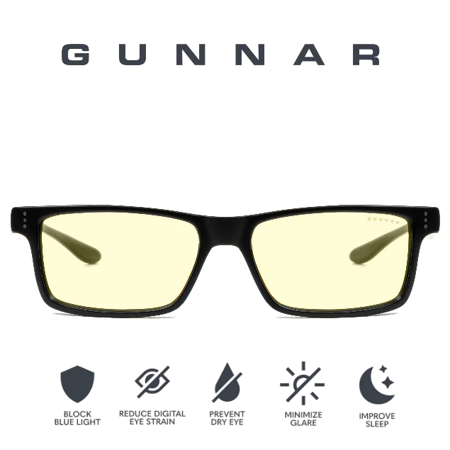 GUNNAR Vertex แว่นตาป้องกันแสงสีฟ้าประสิทธิภาพและป้องกันแว่นตาคอมพิวเตอร์