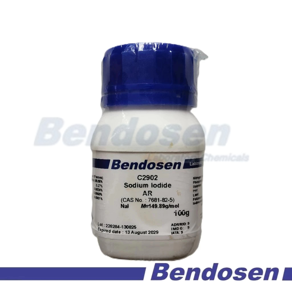 ผลิตภัณฑ์: Sodium Iodide AR, 100g, KENDOSEN