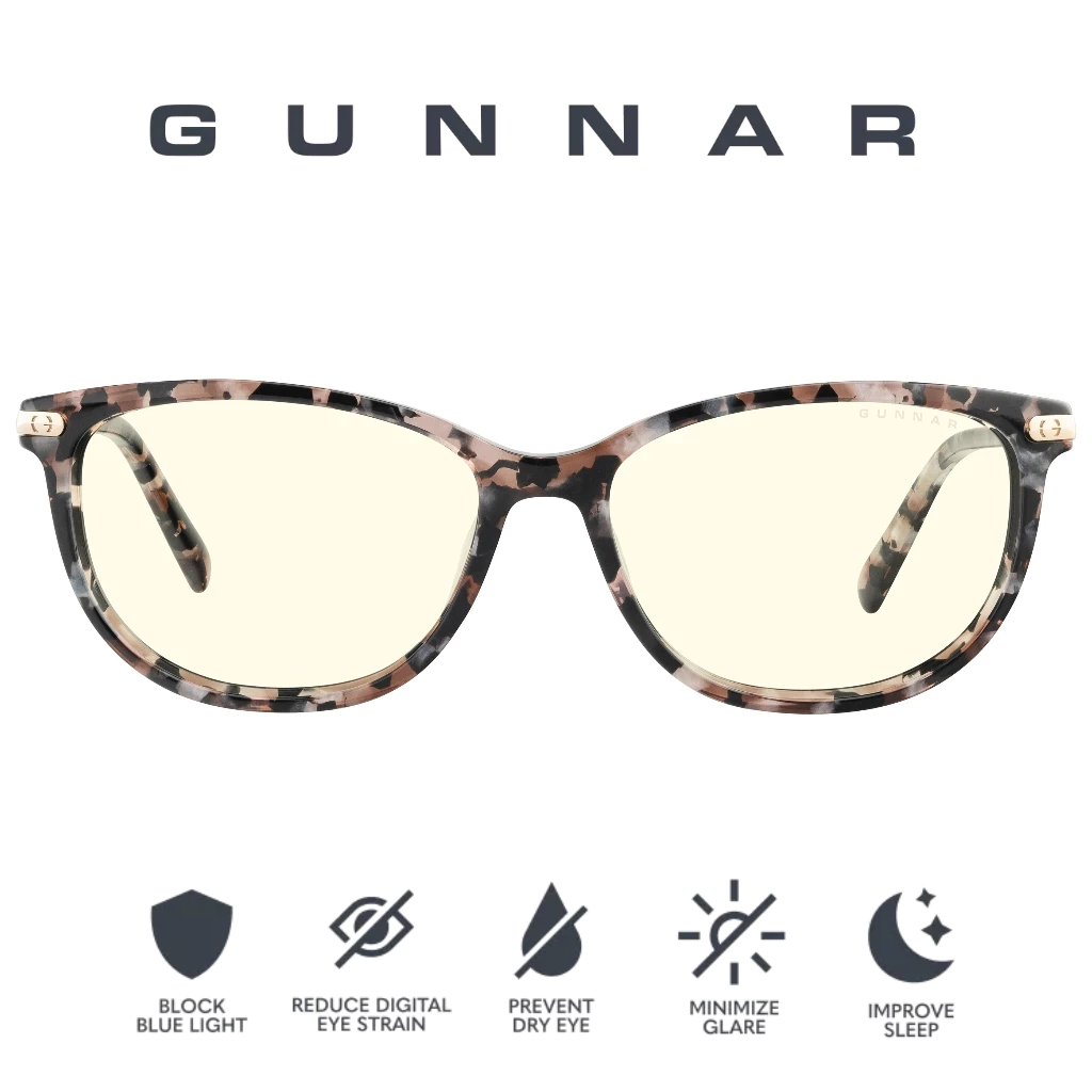 GUNNAR Ingrid Anti Blue Light แว่นตาประสิทธิภาพคอมพิวเตอร์และแว่นตาสําหรับเล่นเกม
