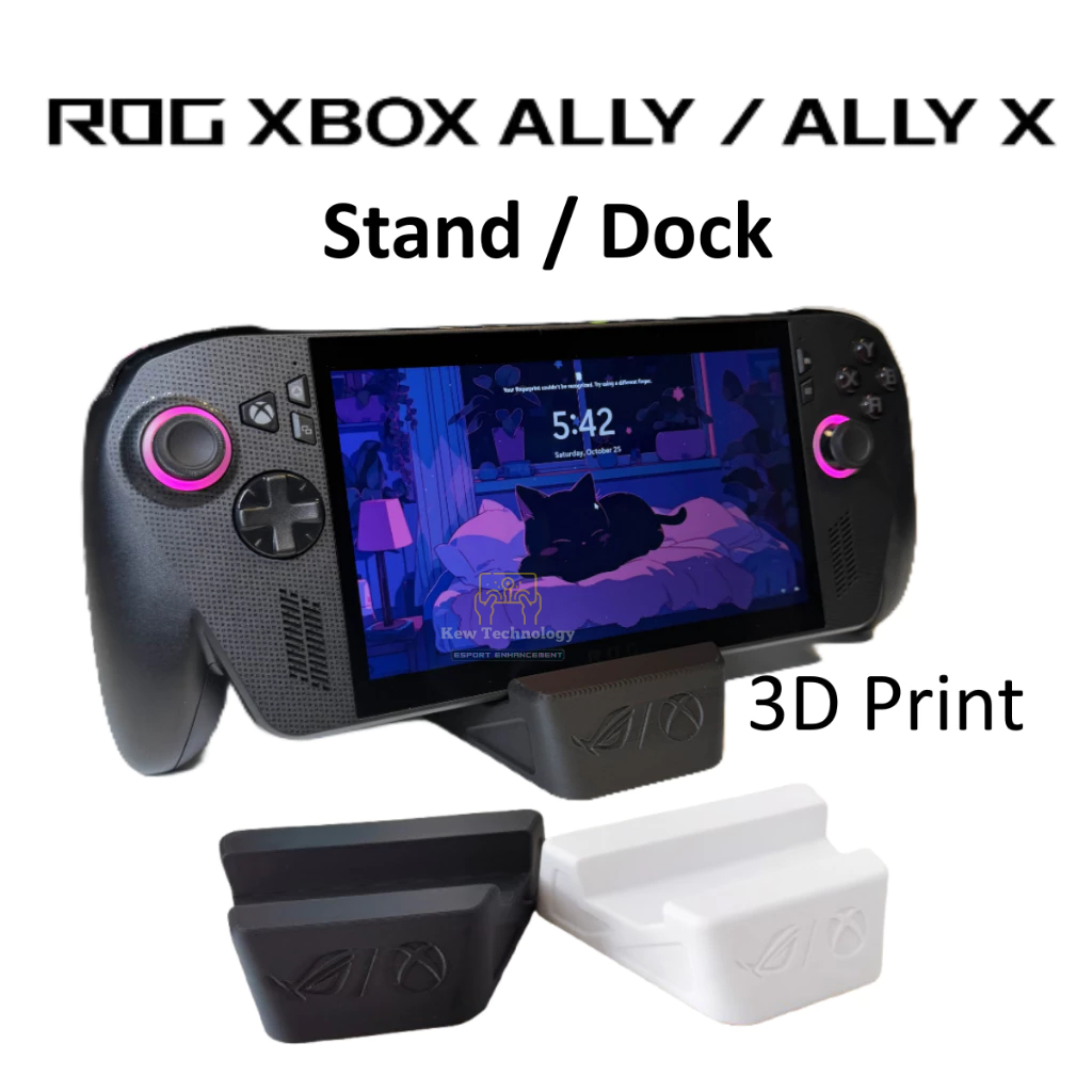 ROG Xbox Ally / ROG Xbox Ally X Stand Dock 3D พิมพ์ ROG Xbox Ally X อุปกรณ์เสริมอุปกรณ์เสริม