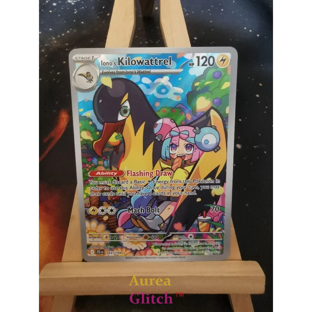 Pokemon TCG Ionos Kilowattrel 163/159 Journey Together IR Scarlet & Violet NM