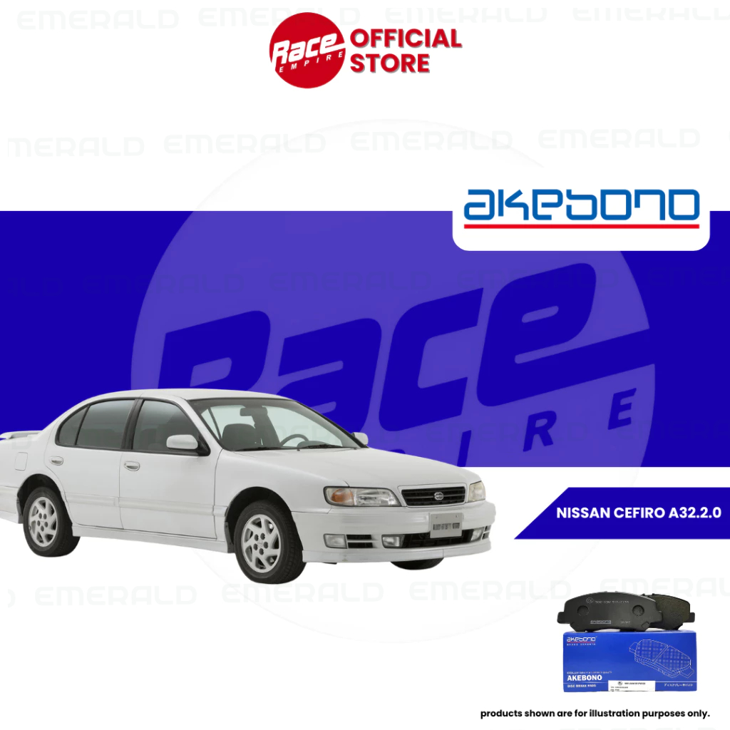 AKGONO ผ้าเบรคหน้า - NS CEFIRO A32 2.0,A33 2.0,3.0, SYLPHYNEWB17T,Z33 3.5 VQ35DE, JUKE F15 1.6GT
