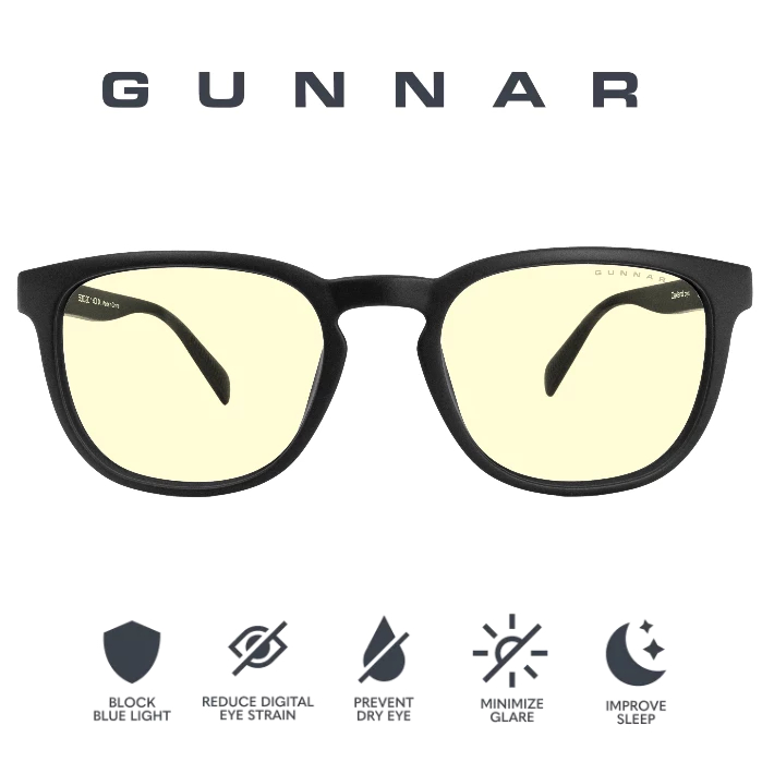 GUNNAR Oakland แว่นตาป้องกันแสงสีฟ้าประสิทธิภาพและป้องกันแว่นตาสําหรับเล่นเกมเกมเมอร์
