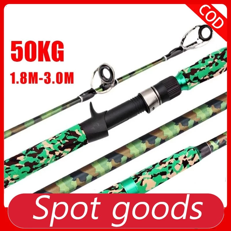 Rod Casting Rod Joran Pancing Rod Spinning Rod ตกปลาคาร์บอน MH Power Rod Ul Batang Pancing