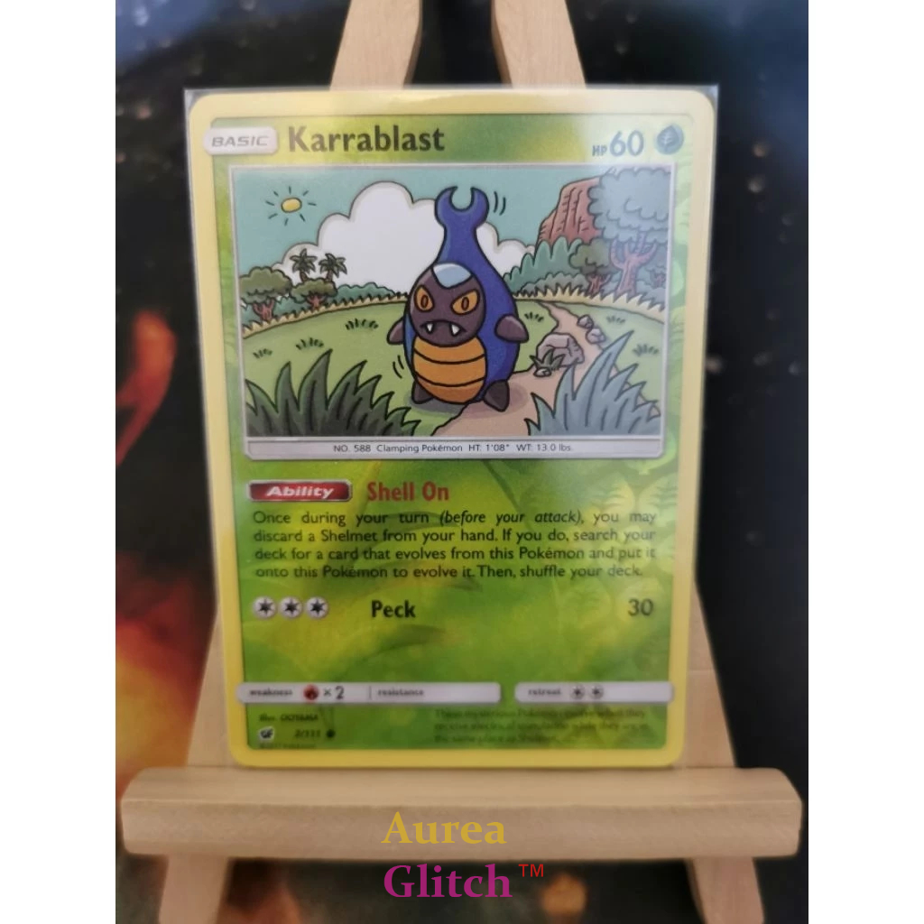 Pokemon TCG Artist Illustrator OOYAMA Karrablast 7/111 Crimson Invastion Reverse Holo