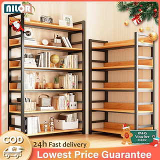 NR Book Shelf Display Rack Office Metal Multipurpose Rack Rak Buku Shelves Rak Living Room Floor Storage Shelf 书架置物架