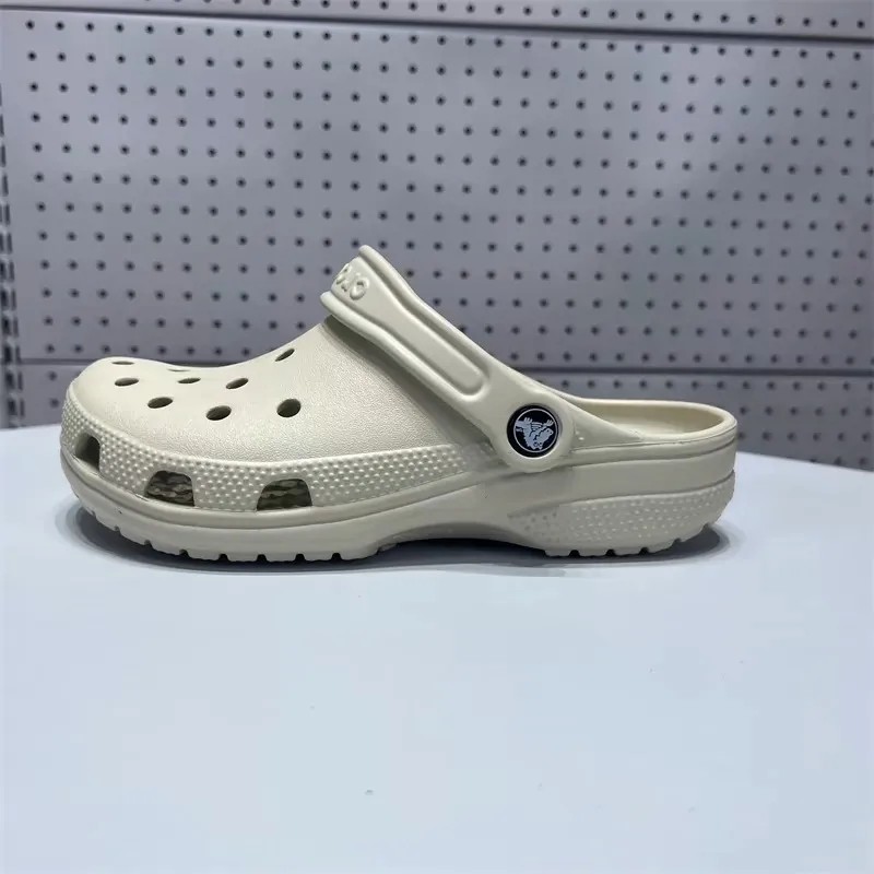 Sandal Crush Shimmer Clog Bone Shiny สําหรับผู้หญิงรองเท้าชายหาด