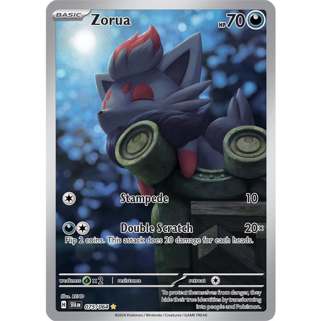Zorua - ภาพประกอบ - โสดของ Pokemon Shrouded Fable Singles