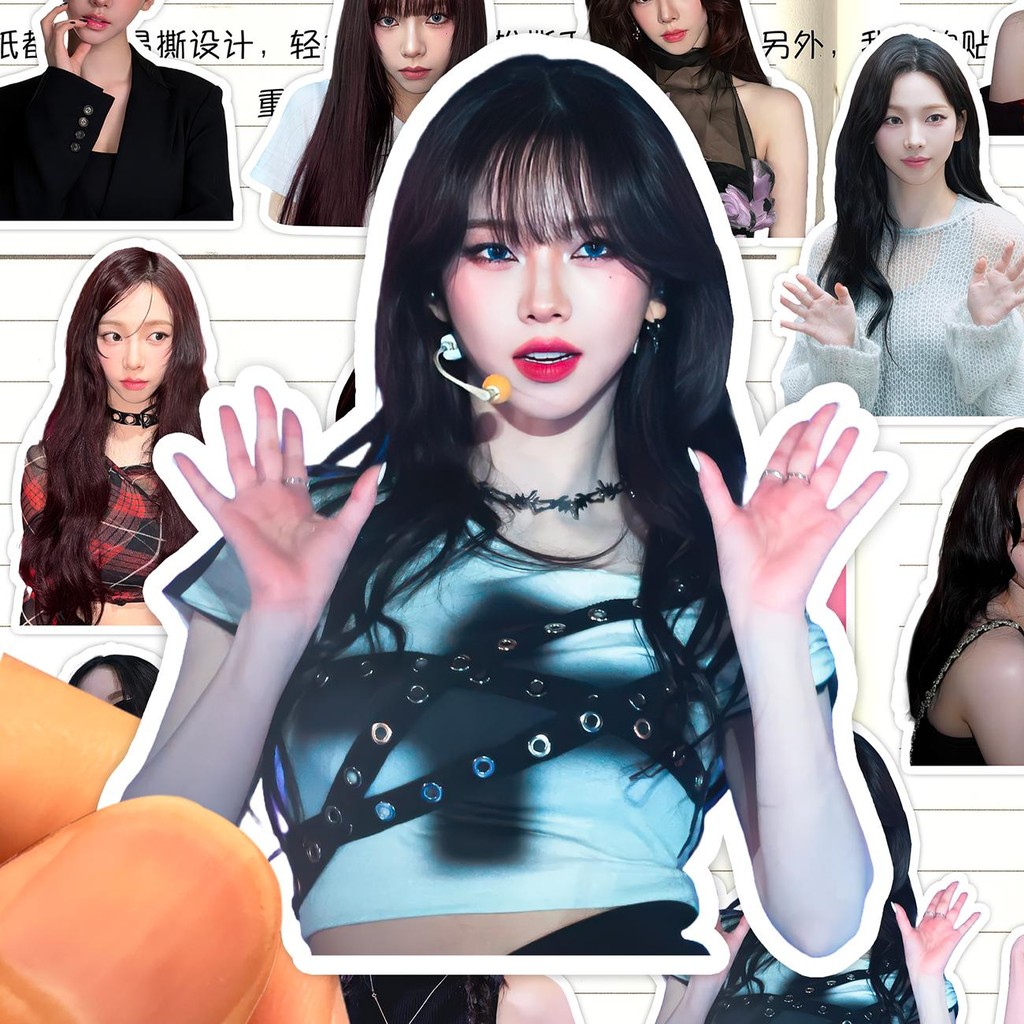 KARINA ชุดสติ๊กเกอร์ K-Pop Idol Decal กันน้ํา 25 ชิ้น - Aespa Karina Yu Jinin ของสะสม