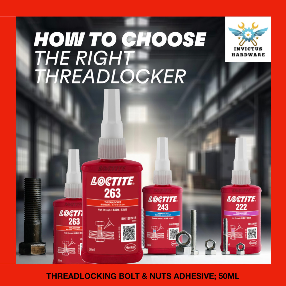 FULL SERIES 263 LOCTITE SCREW TREADLOCKER PROTECT BEARING SHAFT TIRE GLUE GAM CKD FAN SKRU RIM