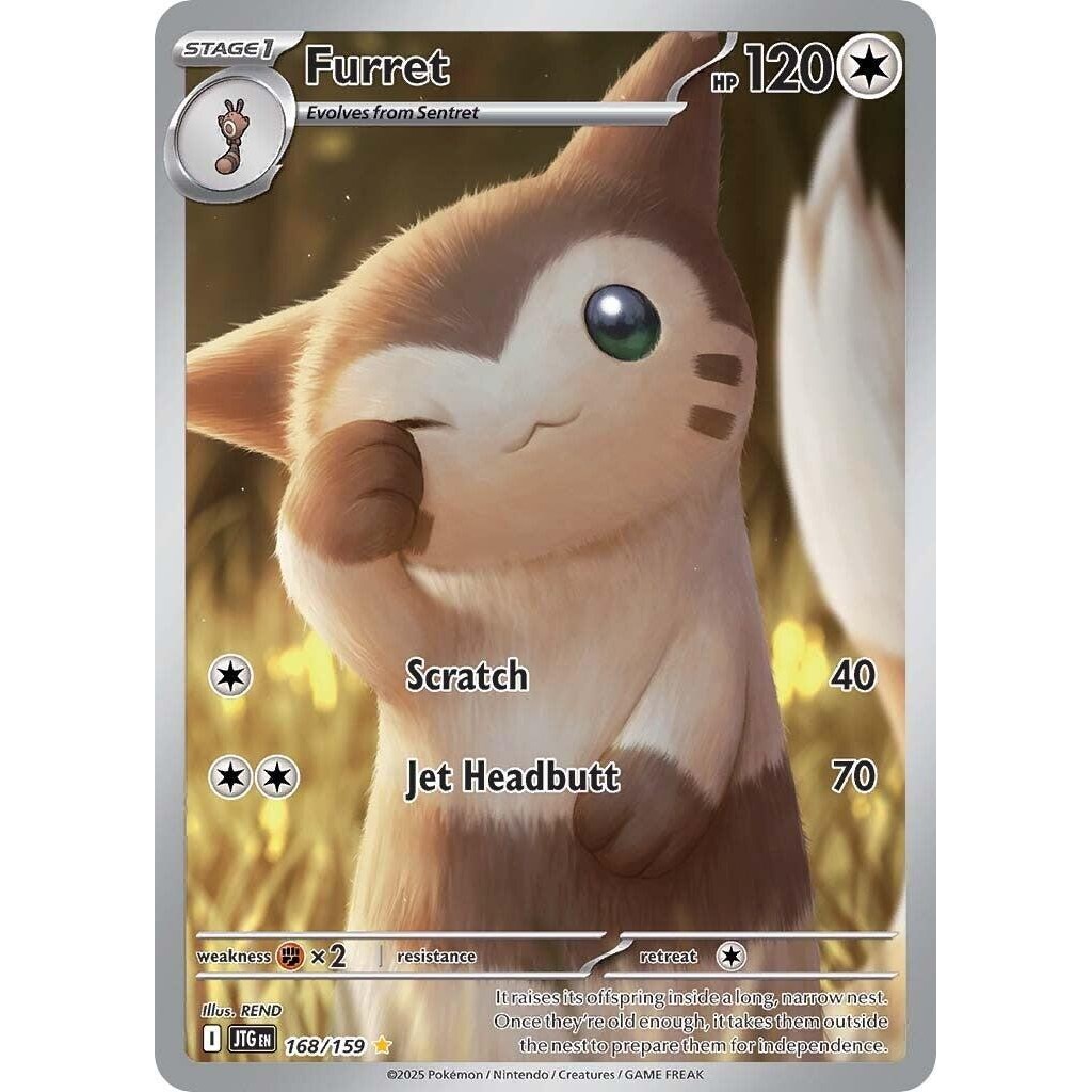 Furret 168/159_Pokemon Journey Together Singles_illustration