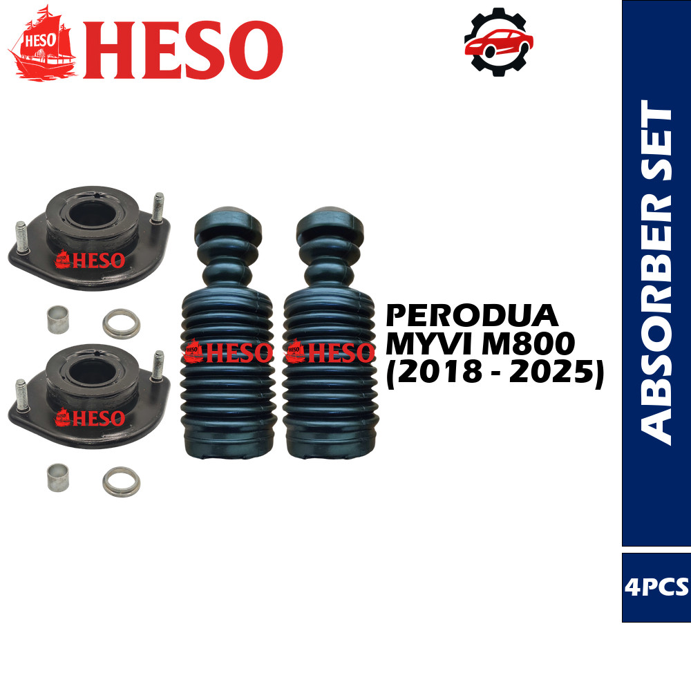 HESO ด้านหน้า ABSORBER MOUNTING & COVER PERODUA MYVI M800 (2018 - 2025) 4 ชิ้น