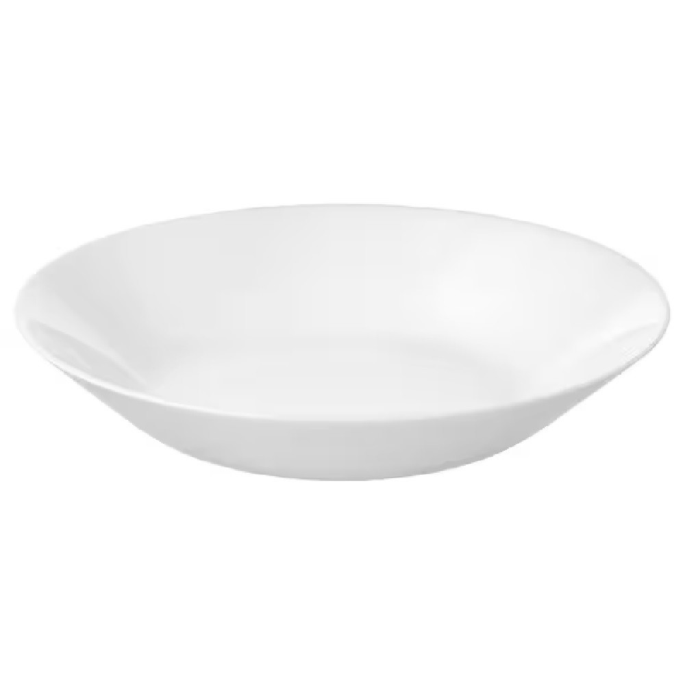 COSSY PLUS OPAL GLASS DEEP PLATE สีขาว 8"