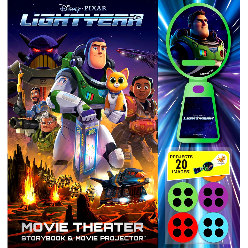 (BX) DISNEY PIXAR: LIGHTYEAR MOVIE THEATER STORYBOOK & MOVIE PROJECTOR