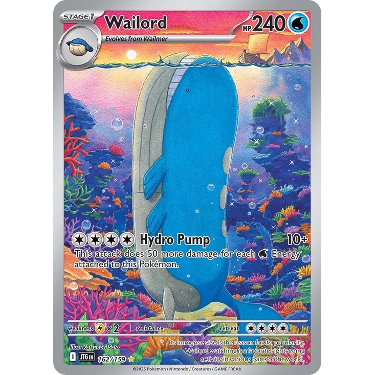 Wailord 162/159_Pokemon Journey Together Singles_illustration