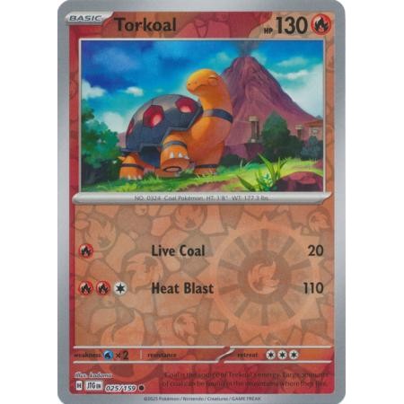 Torkoal 025/159 Fire Type - Pokemon Journey Together Singles