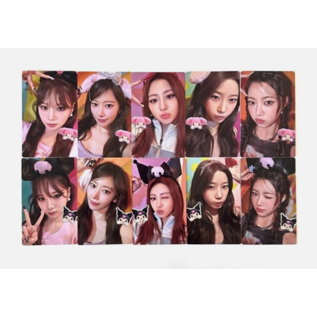 LE SSERAFIM DIFFERENT My Melody & Kuromi ver. การ์ดรูปถ่ายอย่างเป็นทางการ / CHAEWON SAKURA YUNJIN KA