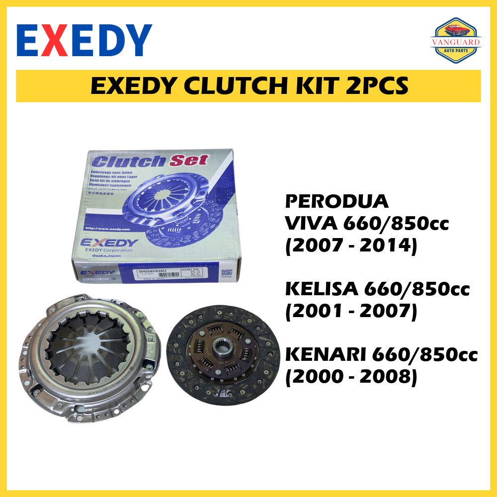 PERODUA VIVA 660/850cc KELISA 660/850cc CANARY 660/850cc ชุดคลัทช์ EXEDY 2 ชิ้น