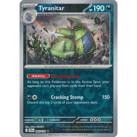 Tyranitar 095/159 - Darkness Type - POKEMON Journey Together Singles