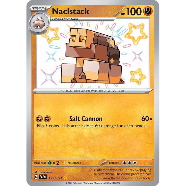 Naclstack - Baby Shiny - Pokemon Paldeen Fates Singles