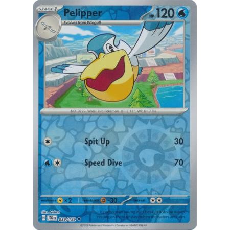 Pelipper 039/159 - Water Type - Pokemon Journey Together Singles