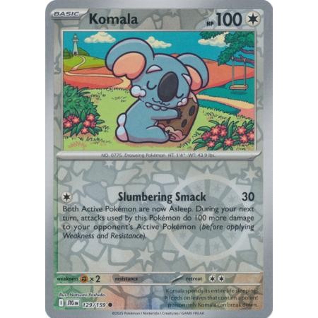 Komala 129/159 - ประเภทปกติ - Pokemon Journey Together Singles