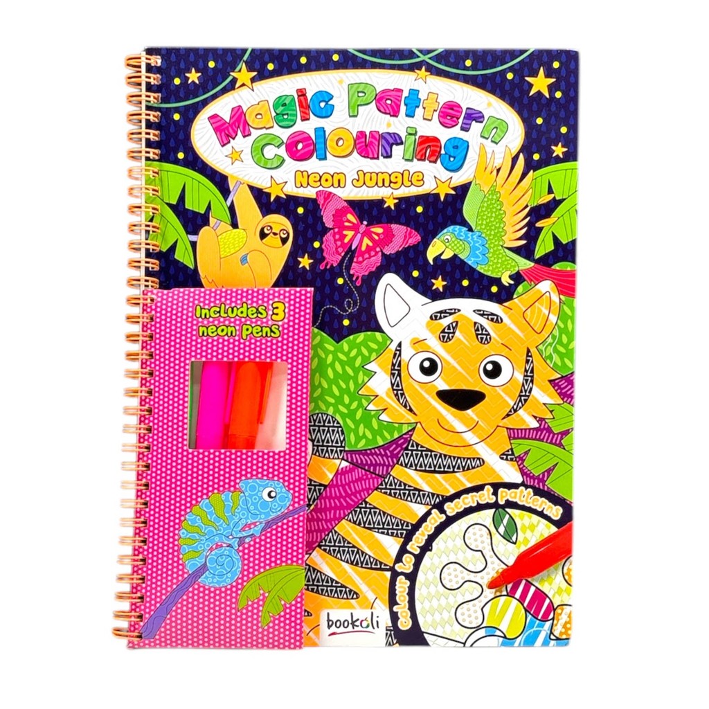 (BX) MAGIC PATTERN COLOURING: NEON JUNGLE
