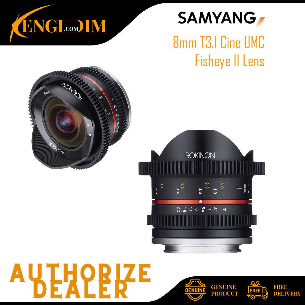 Samyang 8mm T3.1 Cine UMC Fisheye II Lens