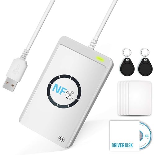 [Direct from JP] NFC Reader Writer IC Card Reader Writer NFC Smart Card Reader ACR122U NFC RFID Read