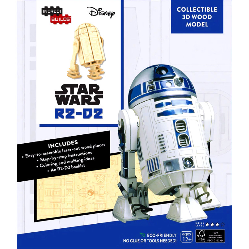 (BX) INCREDIBUILDS: STAR WARS: R2-D2 3D WOOD MODEL