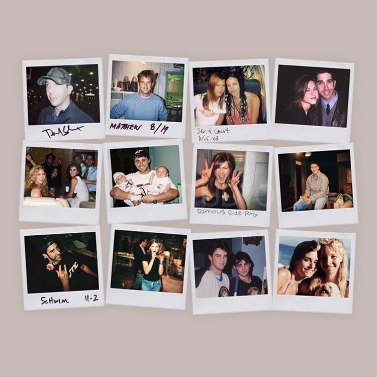 Friends TV Show แรงบันดาลใจชุดสติ๊กเกอร์ - การ์ดตกแต่งสไตล์โพลารอยด์ย้อนยุค 90s