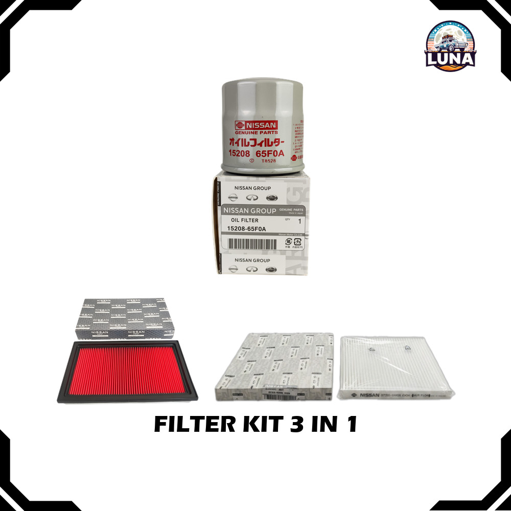 3 IN 1 CABIN AIR OIL FILTER KIT NISSAN ALMERA N17 (2011-2019)