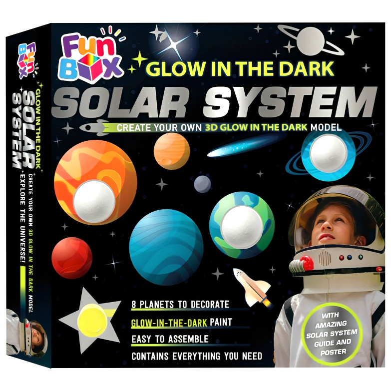 (BX) GLOW IN THE DARK SOLAR SYSTEM: CREATE YOUR OWN 3D GLOW IN THE DARK MODEL