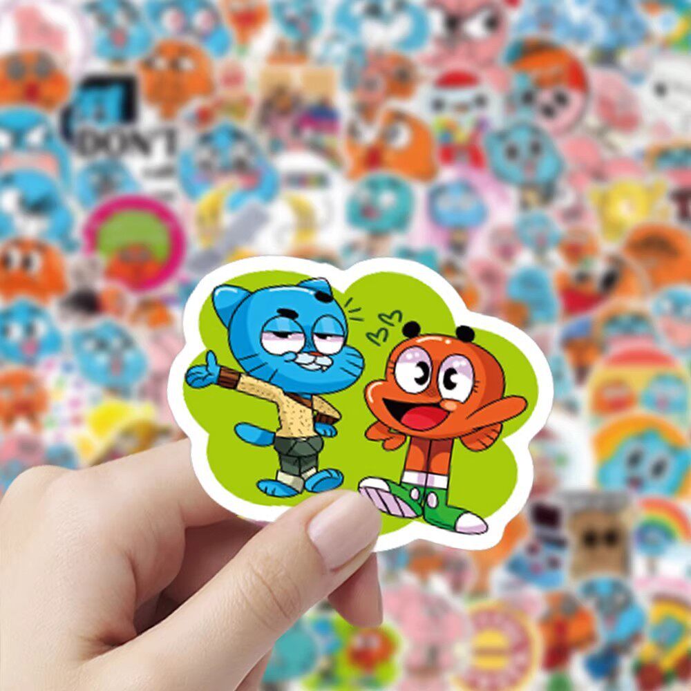 204 ชิ้น The Amazing World of Gumball สติ๊กเกอร์, Gumball, Penny & Richard DIY สติ๊กเกอร์ตกแต่ง