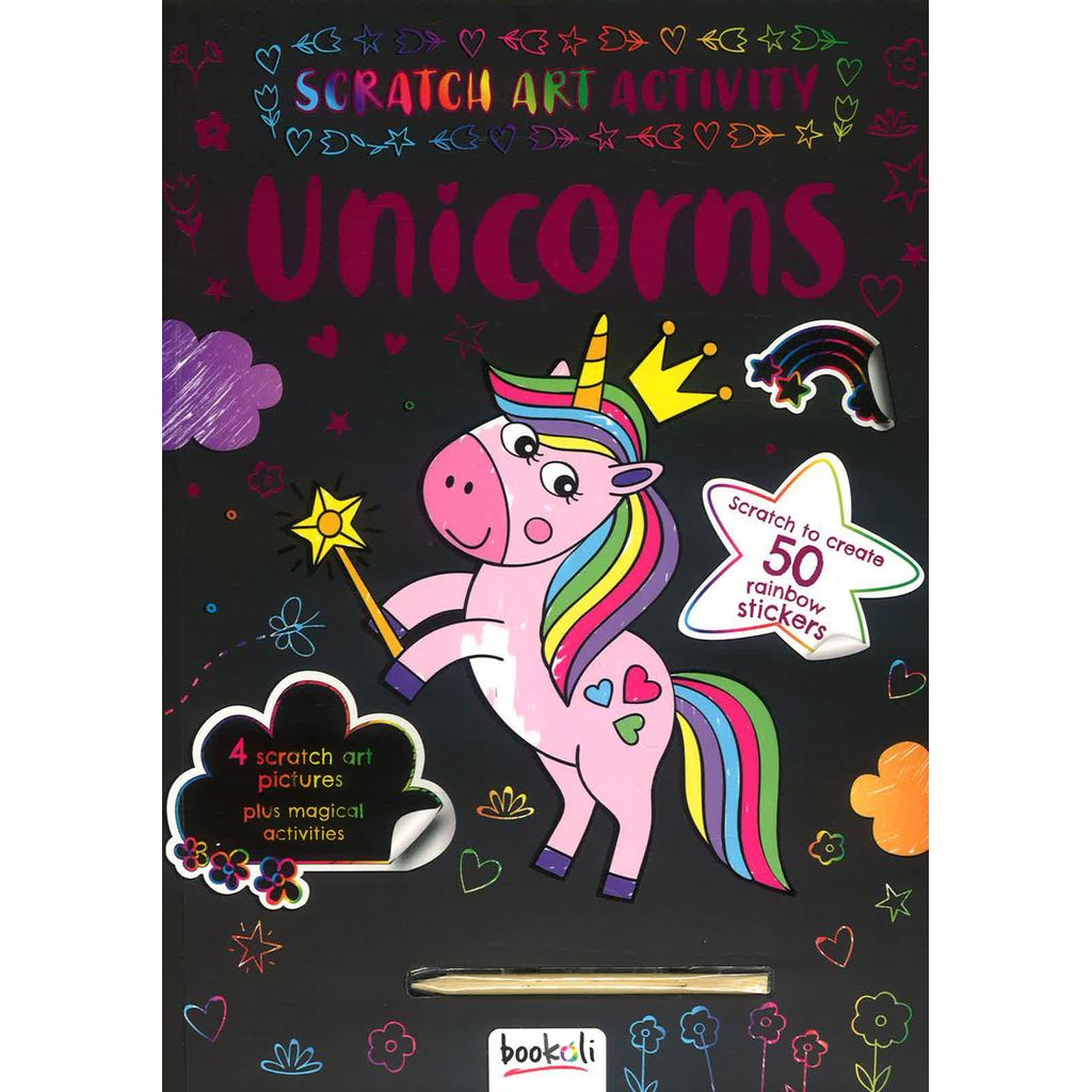 (BX) SCRATCH ART ACTIVITY: UNICORNS