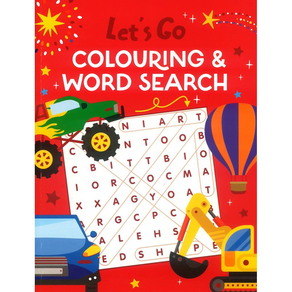 (BBW) LETS GO COLOURING & SEARCH