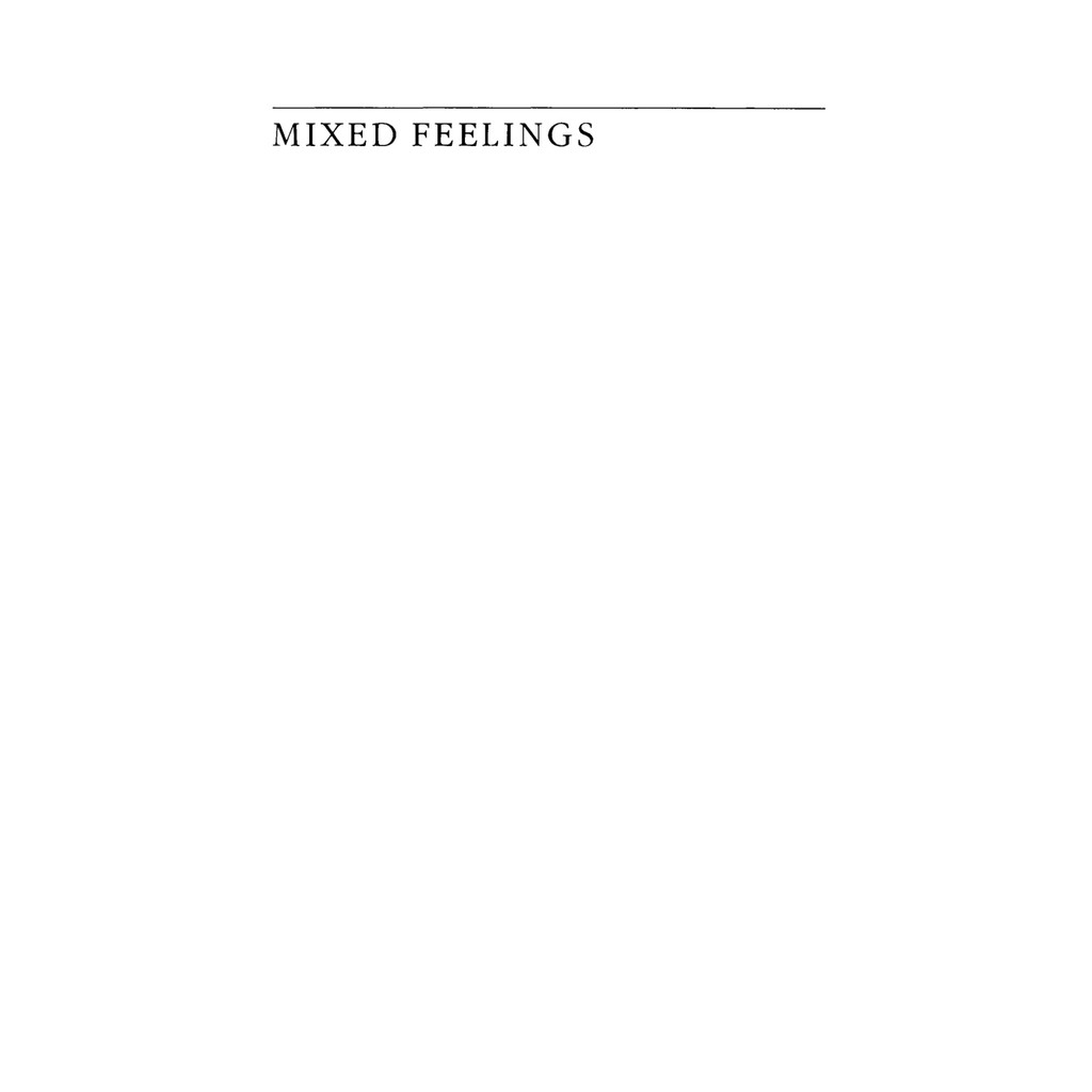 Mixed Feelings โดย Ann Cvetkovich