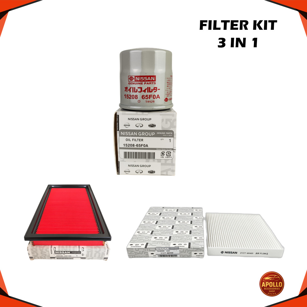 3 IN 1 CABIN AIR OIL FILTER KIT NISSAN SUNNY B15 N16