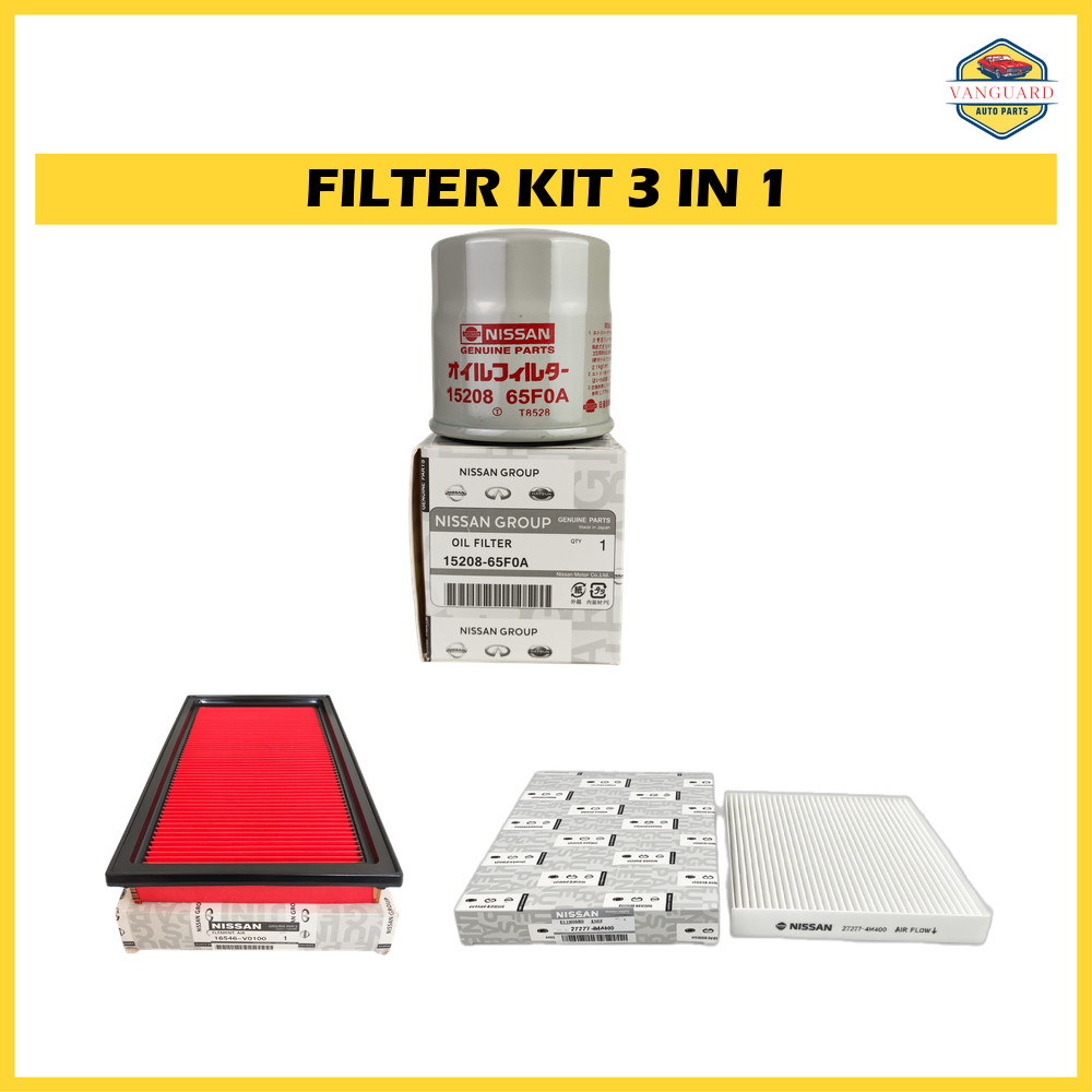 3 IN 1 CABIN AIR OIL FILTER KIT NISSAN SUNNY B15 N16