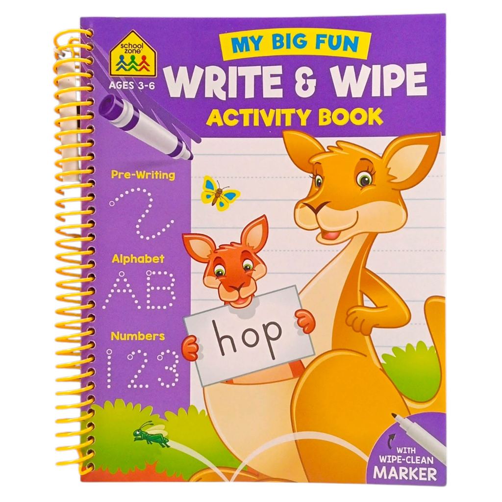 (BX) SCHOOL ZONE MY BIG FUN WRITE & WIPE BIND-UP