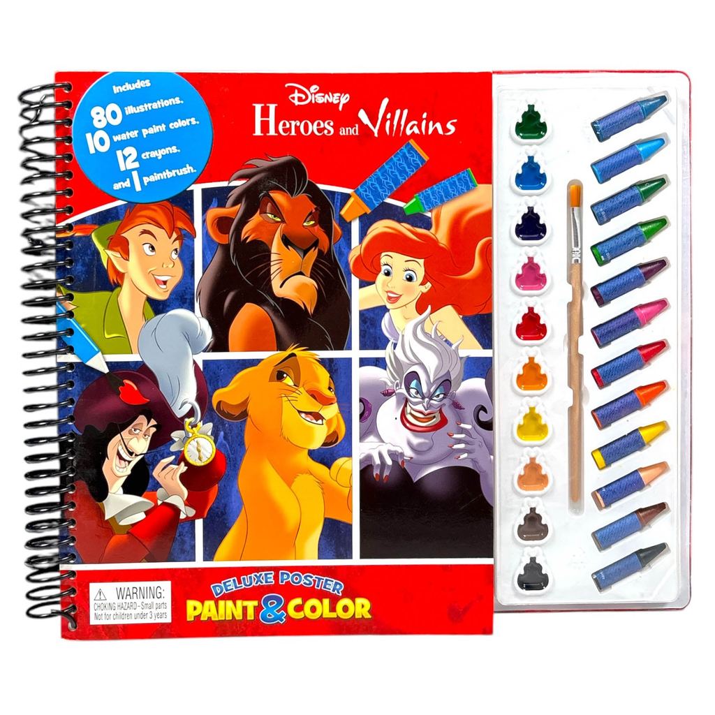 (BX) DISNEY HEROES AND VILLIANS: POSTER PAINT & COLOUR