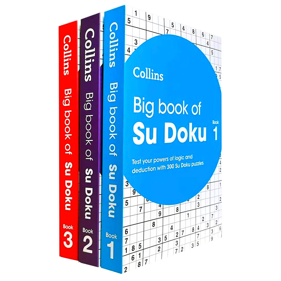 (BX) หนังสือเล่มใหญ่ของ SUDOKU 1, 2 & 3 PACK